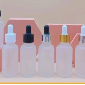 clear serum bottles